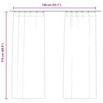 vidaXL Rideaux occultants avec crochets 2 Pièces Velours Noir 140x175 cm