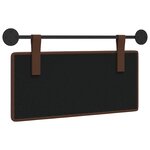 vidaXL Tête de lit suspendue Marron Simili cuir