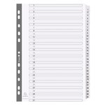 Intercalaires Imprimés À Touches Plastifiées - 31 Touches 1 À 31 - A4 - Blanc - Exacompta