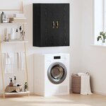 vidaXL Meuble mural Chêne noir 69 5 x 34 x 90 cm Bois d'ingénierie