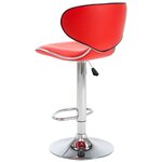 vidaXL Tabourets de bar 2 Pièces rouge similicuir