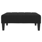 vidaXL Repose-pied noir 77x55x31 cm tissu