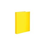Classeur rembordé polypropylène 4 anneaux 30mm Dos de 40 mm Jaune EXACOMPTA