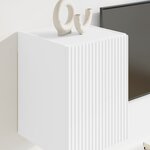 vidaXL Meuble TV mural Blanc 30 x 31 x 40 cm Bois d'ingénierie