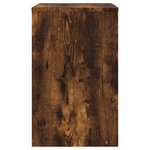 vidaXL Tables basses gigognes 3 Pièces chêne fumé bois d'ingénierie
