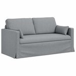 vidaXL Canapé Gris clair 158 x 78 x 80 cm tissu
