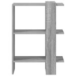 vidaXL Étagère Gris Sonoma 52 x 25 x 71 5 cm Bois d'ingénierie
