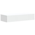 vidaXL Table d'appoint murale Blanc 87 5 x 34 5 x 17 cm