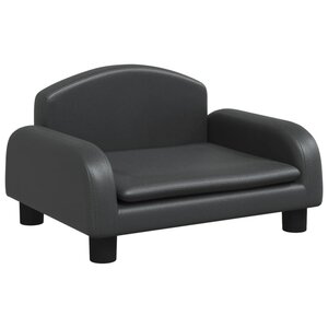 vidaXL Canapé pour enfants noir 50x40x30 cm similicuir