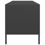 vidaXL Meuble TV noir 135x39x43 5 cm acier laminé à froid