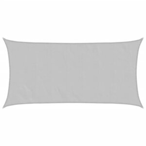 vidaXL Voile d'ombrage gris clair 3 5x2 m 100  polyester oxford