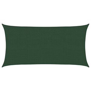 vidaXL Voile d'ombrage 160 g/m² Vert foncé 2x3 5 m PEHD