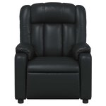 vidaXL Fauteuil de massage inclinable Noir Similicuir