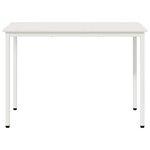 vidaXL Table de salle à manger / Table de repas Blanc 110 x 55 x 75 cm