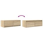 vidaXL Meubles TV 2 Pièces chêne sonoma 80x31x25 5 cm bois d'ingénierie
