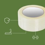 Pack and Move - Lot 6 Rouleaux Ruban Adhésif Transparent Pour Emballage Et Déménagement - 100 M - Qualité Premium