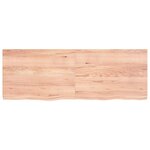 vidaXL Étagère murale marron clair bois chêne massif traité