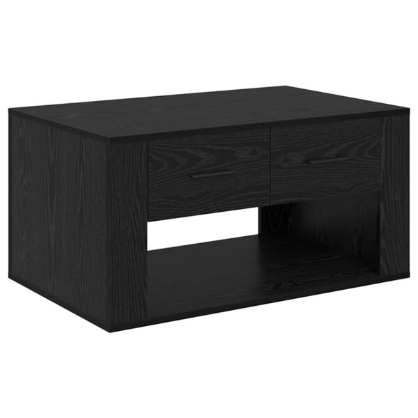 vidaXL Table basse Chêne noir 80 x 50 x 40 cm Bois d'ingénierie