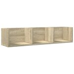 vidaXL Armoires murales 2Pièces chêne sonoma 75x18x16 5cm bois ingénierie