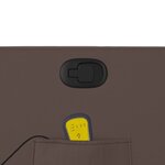 vidaXL Fauteuil de massage inclinable Marron Similicuir