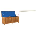 vidaXL Boîte à coussins d'extérieur 150x50x60 5cm bois massif d'acacia