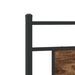 vidaXL Cadre de lit sans matelas chêne fumé 80x200cm bois d'ingénierie
