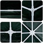 vidaXL Tente de fête Vert  Blanc 800 x 400 x 266 cm Polyester  Acier