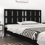 vidaXL Tête de lit Noir 165 5x4x100 cm Bois massif de pin