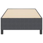 Lit vidaXL Gris foncé 90x200 cm en tissu velours