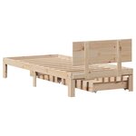vidaXL Cadre de lit avec tiroirs sans matelas 75x190 cm