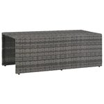 vidaXL Salon de jardin avec coussins 6 Pièces Résine tressée Gris