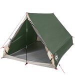 vidaXL Tente de camping en forme de A 2 personne vert imperméable