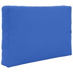 vidaXL Coussin de canapé d'extérieur 2 Pièces Bleu royal Polyester