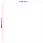 vidaXL Tapis en Fourrure Synthétique de Lapin Olite Beige 200 x 200 cm