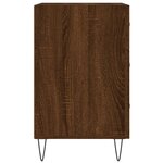 vidaXL Table de chevet chêne marron 40x40x66 cm bois d'ingénierie
