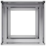 vidaXL Jardinière 40x40x80 cm acier galvanisé