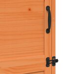 vidaXL Abri de jardin Marron 59 5 x 56 x 176 5 cm Bois d'ingénierie