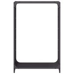vidaXL Portant de bois chauffage noir 60x28x90 cm acier laminé à froid