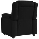 vidaXL Fauteuil inclinable Noir Tissu