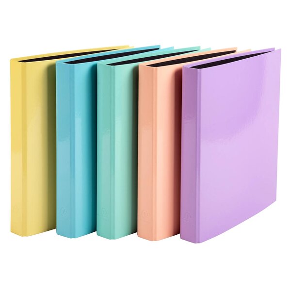 Classeur 2 Anneaux En D 25mm Aquarel - A4 - Couleurs Assorties - X 10 - Exacompta