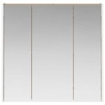 vidaXL Armoire Miroir de Salle de Bain avec étagère Chêne artisan