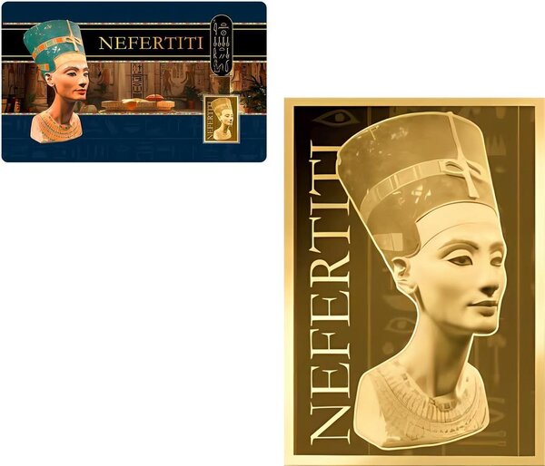 Pièce de monnaie en Or 3000 Francs g 0.031 (1/1000 oz) Millésime 2024 Gold Gift NEFERTITI 1/1000