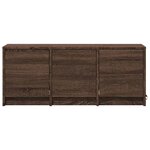 vidaXL Meuble TV avec LED chêne marron 97x34x40 cm bois d'ingénierie