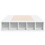 vidaXL Cadre de lit blanc 90x190 cm bois d'ingénierie