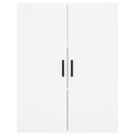 vidaXL Buffet haut Blanc 69 5x34x180 cm Bois d'ingénierie