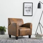 vidaXL Canapé-chaise Marron 70x69x72 cm Similicuir