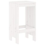 vidaXL Ensemble de bar de jardin 9 Pièces blanc bois de pin massif