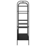 vidaXL Porte-vêtements avec étagères Chêne Noir 120x44x160 cm Bois d'ingénierie