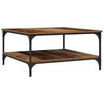 vidaXL Table basse Bois ancien 80 x 80 x 40 cm Bois d'ingénierie