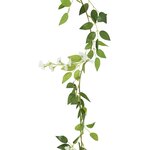 vidaXL Guirlandes de fleurs de Noël 6 Pièces blanc 200 cm